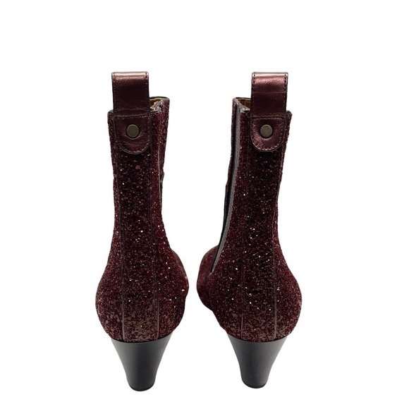 Veronica Beard Bennett Crushed Glitter Booties - Picture 6 of 9